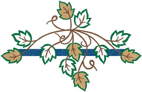 Free Vine Leaves Embroidery Design | AnnTheGran