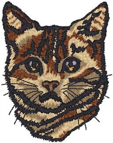 Cat Head Embroidery Design | AnnTheGran