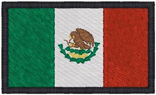 Mexican Flag Embroidery Design | AnnTheGran