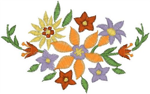 Free Assorted Flowers Embroidery Design | AnnTheGran