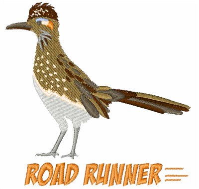 Road Runner Embroidery Design | AnnTheGran