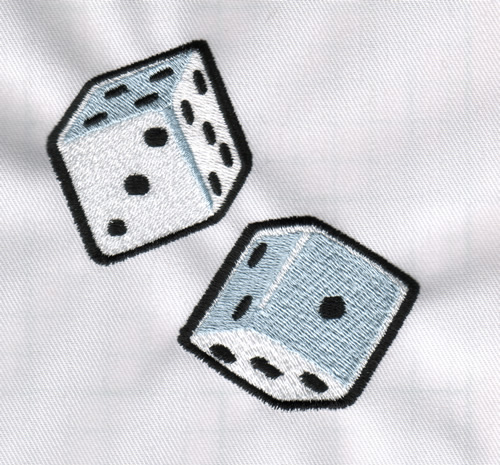  Dice Embroidery Design AnnTheGran