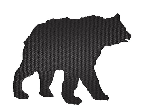 Bear Silhouette Embroidery Design | AnnTheGran
