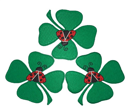 Free Ladybugs On Clovers Embroidery Design Annthegran