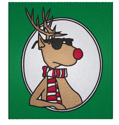 Cool Rudolph Embroidery Design | AnnTheGran