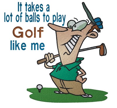 Golf Like Me Embroidery Design | AnnTheGran