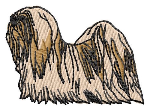 Lhasa Apso Embroidery Design | AnnTheGran