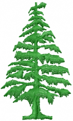 Evergreen Tree Embroidery Design | AnnTheGran