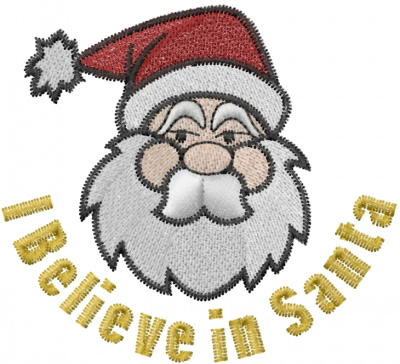 Believe in santa embroidery design  annthegran
