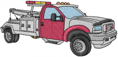 Tow truck embroidery design  annthegran
