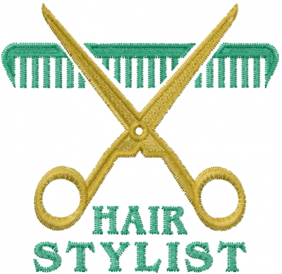 Hair Stylist Embroidery Design  AnnTheGran