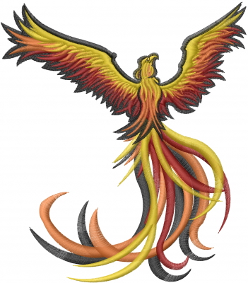 Phoenix embroidery design  annthegran