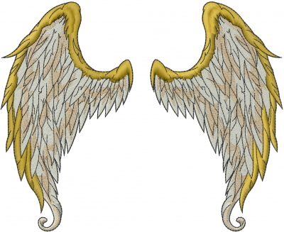 Angels Embroidery Design: Angel Wings from Machine Embroidery Designs