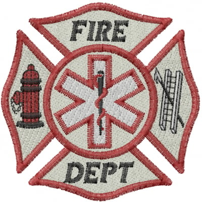 Fire Dept Embroidery Design | AnnTheGran