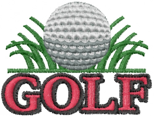 GOLF Embroidery Design | AnnTheGran