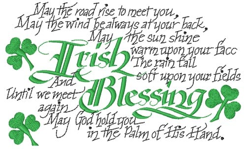 Irish Blessing Embroidery Design | AnnTheGran