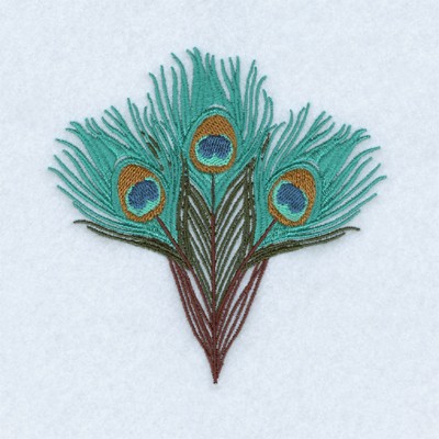 Birds Embroidery Design: Peacock Feathers from Starbird Inc