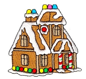 Gingerbread House Embroidery Design | AnnTheGran
