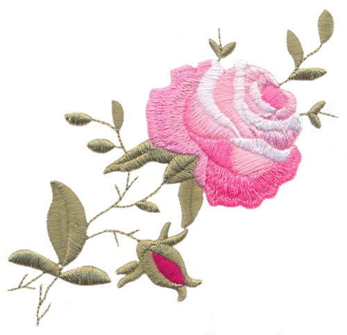 Large Climbing Rose Embroidery Design | AnnTheGran