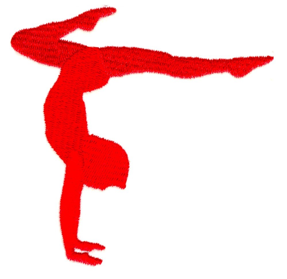 Gymnastics Headstand Embroidery Design AnnTheGran