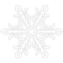 Download Snowflake Outline Embroidery Design | AnnTheGran