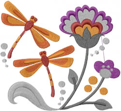 Dragonflies Embroidery Design | AnnTheGran