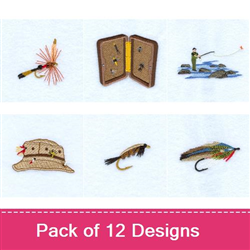 Fly Fishing Embroidery Designs