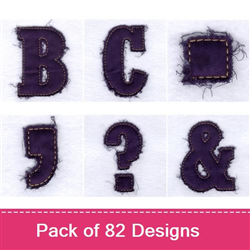 Fringed Alphabet Button Covers