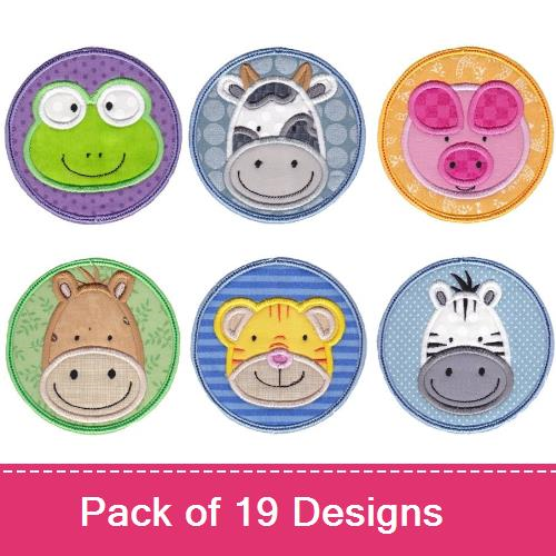 Face It Animals Applique Embroidery Designs