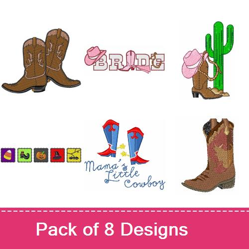 Floral Cowboy Boot Hand Embroidery Pattern – Emily June
