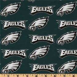 Fabric Traditions NFL Philadelphia Eagles Flannel Holiday | by The Yard