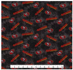 Fabric Traditions NFL Sf 49ers Tie Dye Flannel