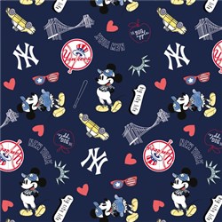 Chicago Cubs with Mickey Fabric by the Yard - Fabric Traditions 60282-B