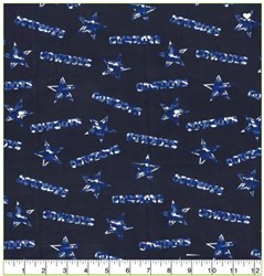 : NFL Cotton Broadcloth Dallas Cowboys Retro Blue, Quilting  Fabric by the Yard : Arts, Crafts & Sewing