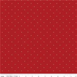 By the Yard - Bee Basics Heart in Red by Riley Blake C6401-RED