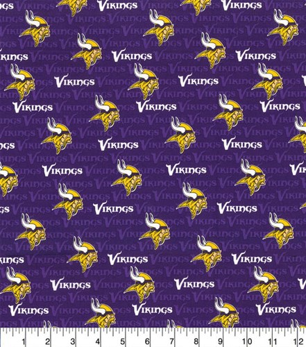 NFL Football Minnesota Vikings Cotton Fabric