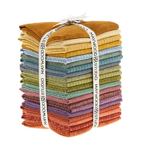 Flannel 'Woolies popular Holiday Warmth' Set of 20 Fat Quarters Fabrics by Bonnie Sullivan – 100% Cotton by Maywood Studio