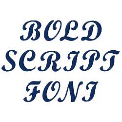 bold script font