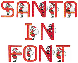 santa microsoft word fonts handwriting