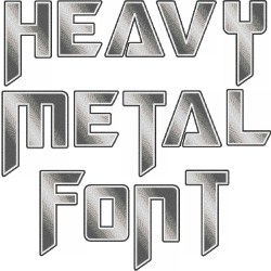 Heavy Metal Font Embroidery Font | AnnTheGran.com