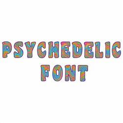 psychedelic letters