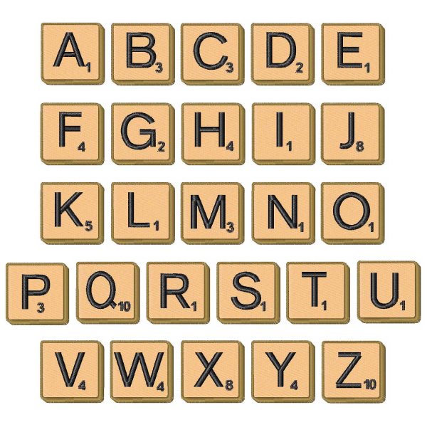 scrabble tiles with numbers embroidery font annthegran com
