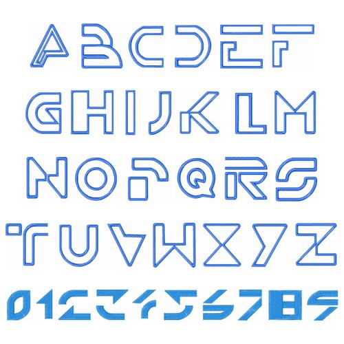 Harrington Font Alphabet Stencil, Letter Stencils