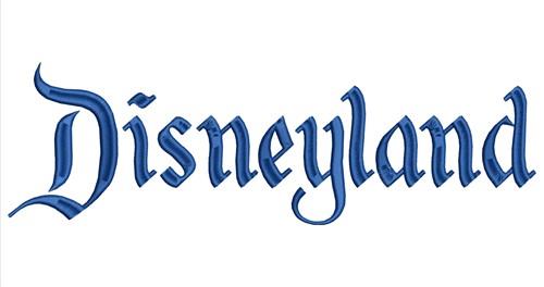 Logo or label disneyland line style logotype easy Vector Image