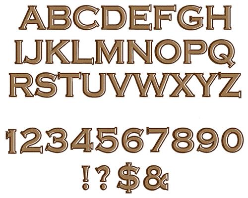 copperplate font alphabet