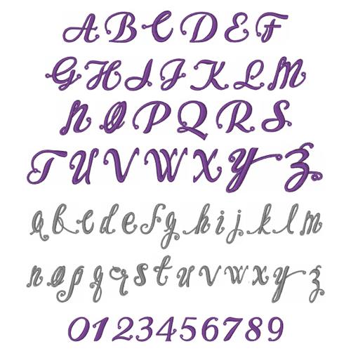 elegant script fonts alphabet