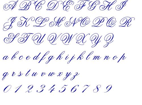 old handwriting font