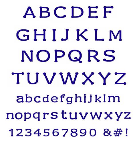 easy fonts alphabet letters