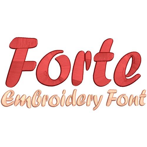 Forte Font Embroidery Font | AnnTheGran.Com