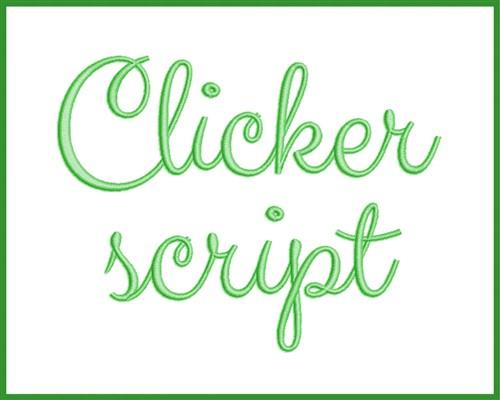 Free font Clicker Script by Astigmatic